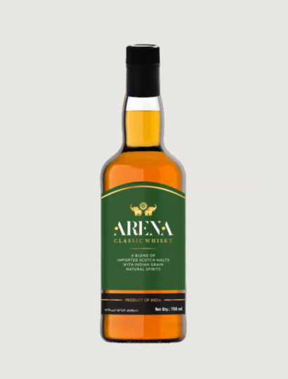 Arena Reserve Whisky is a rare blend of premium grain and malts, delivering a smooth, refined taste. Its rich aroma elevates this exceptional whisky to a new level of indulgence.